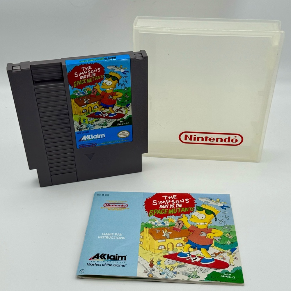 Vintage Nintendo NES The Simpsons: Bart vs. The Space Mutants